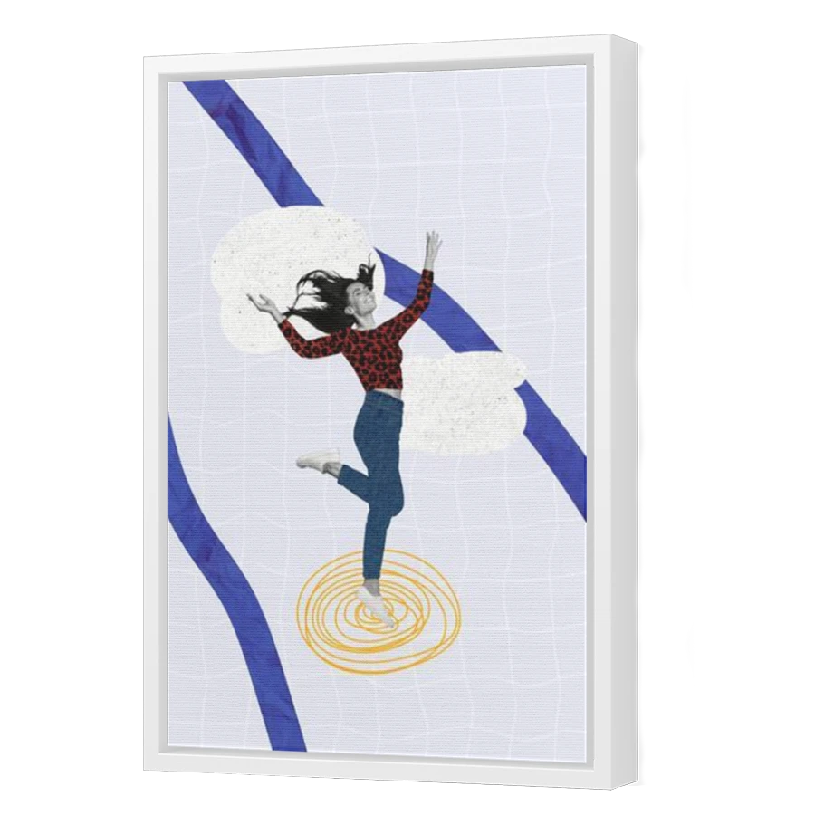 Thumbnail for Canvas - White Floating Frame