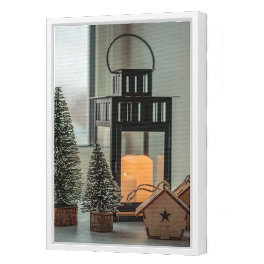 Thumbnail for Canvas - White Floating Frame