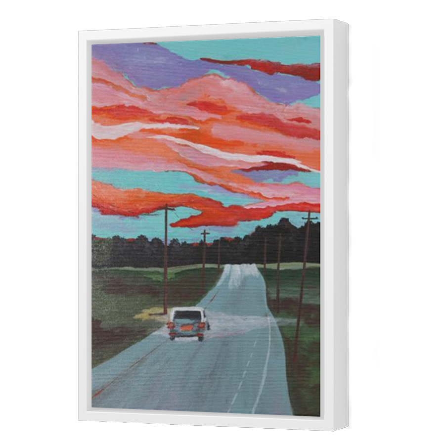 Thumbnail for Canvas - White Floating Frame