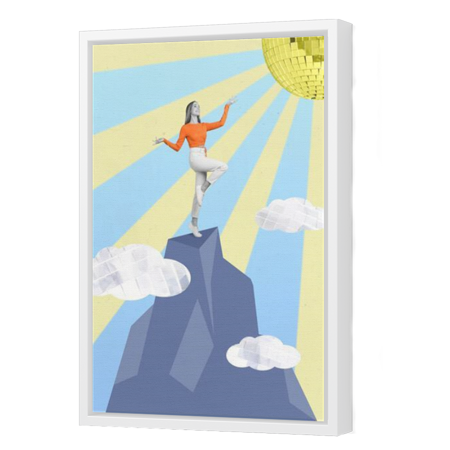 Thumbnail for Canvas - White Floating Frame