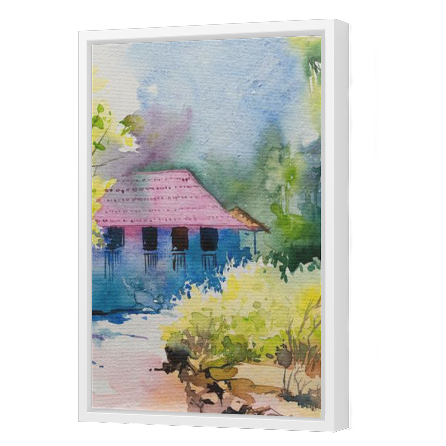 Thumbnail for Canvas - White Floating Frame