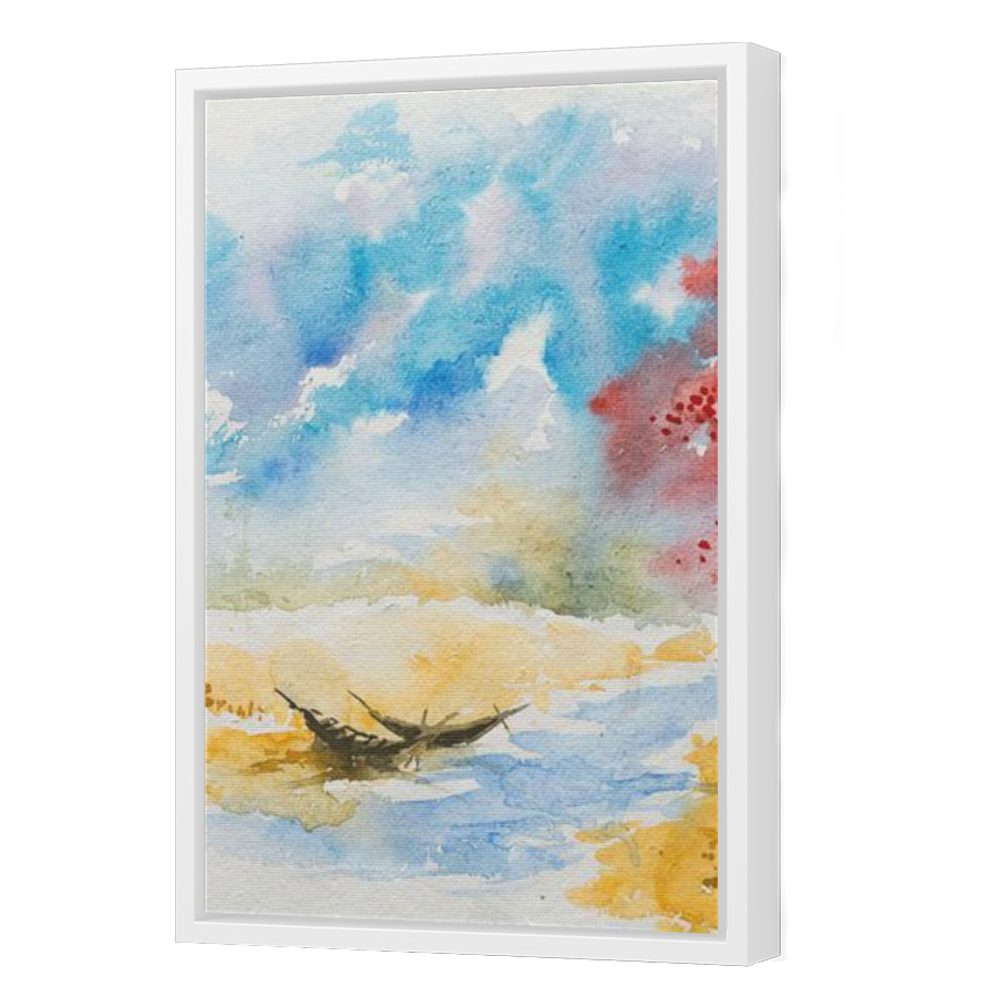 Thumbnail for Canvas - White Floating Frame