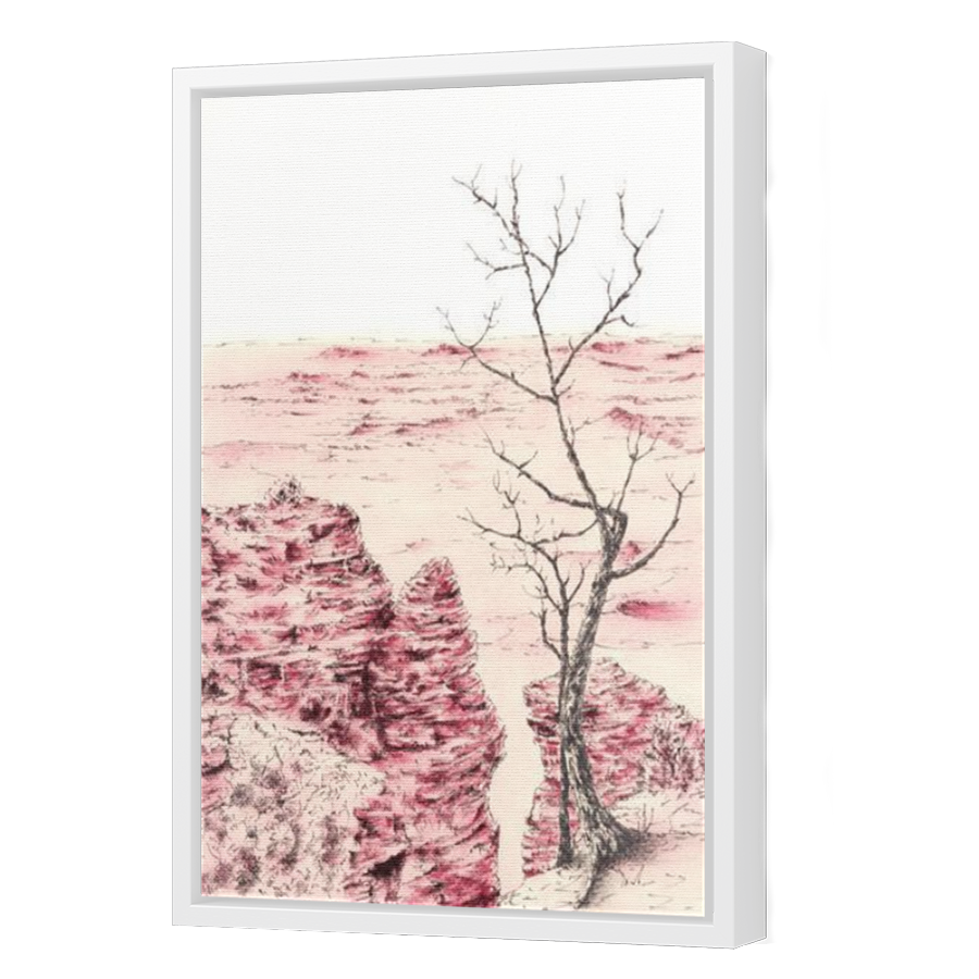 Thumbnail for Canvas - White Floating Frame