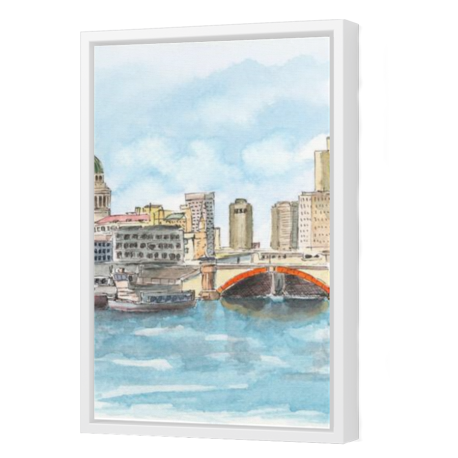 Thumbnail for Canvas - White Floating Frame