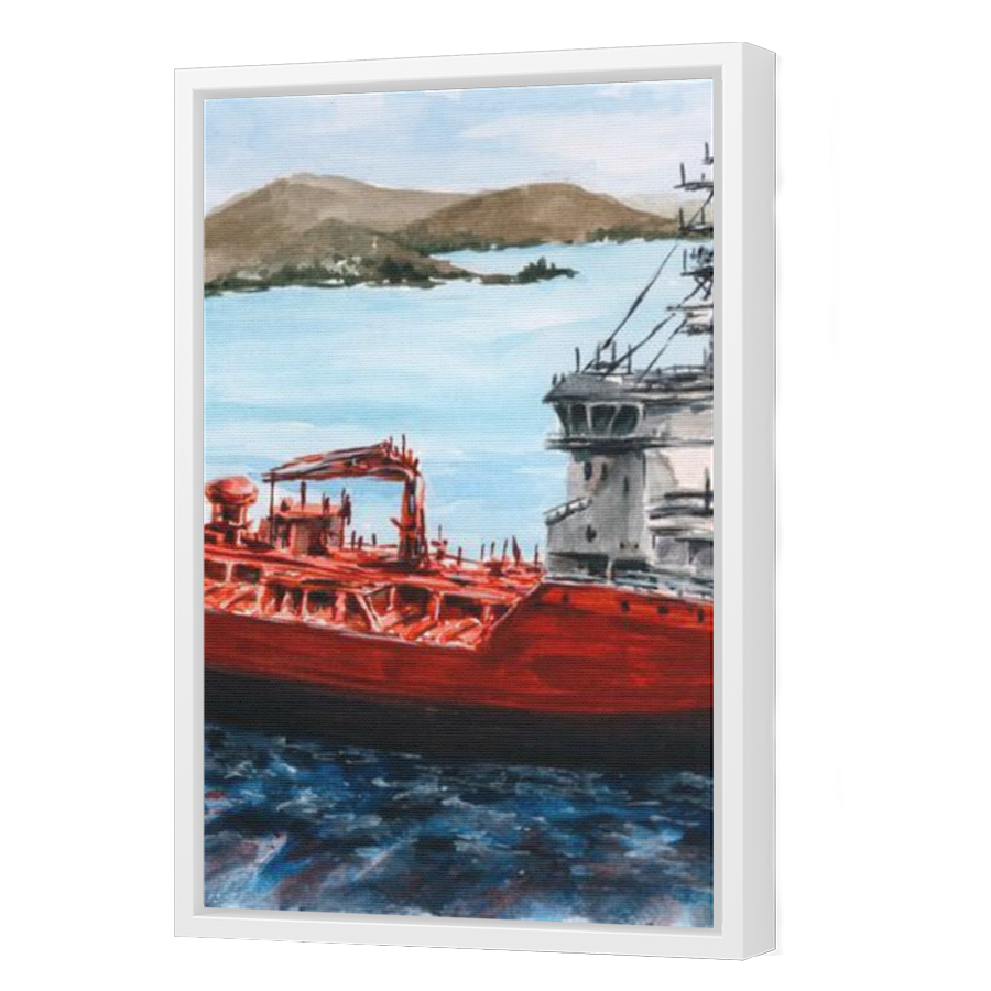 Thumbnail for Canvas - White Floating Frame