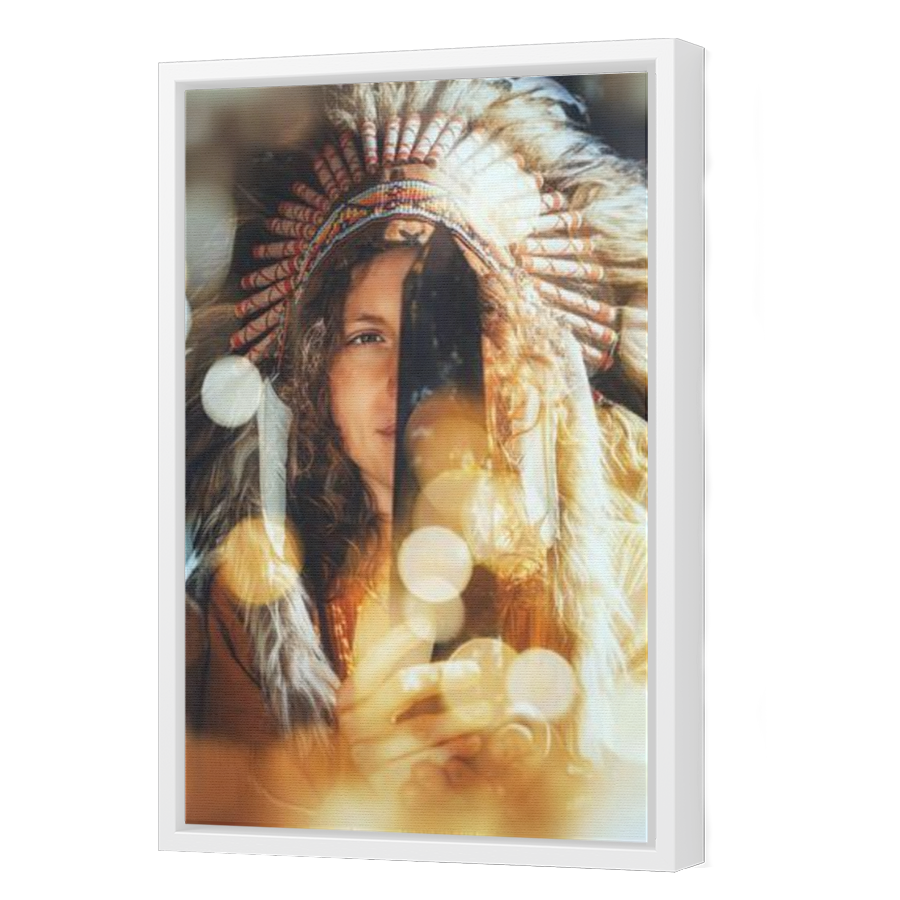 Thumbnail for Canvas - White Floating Frame