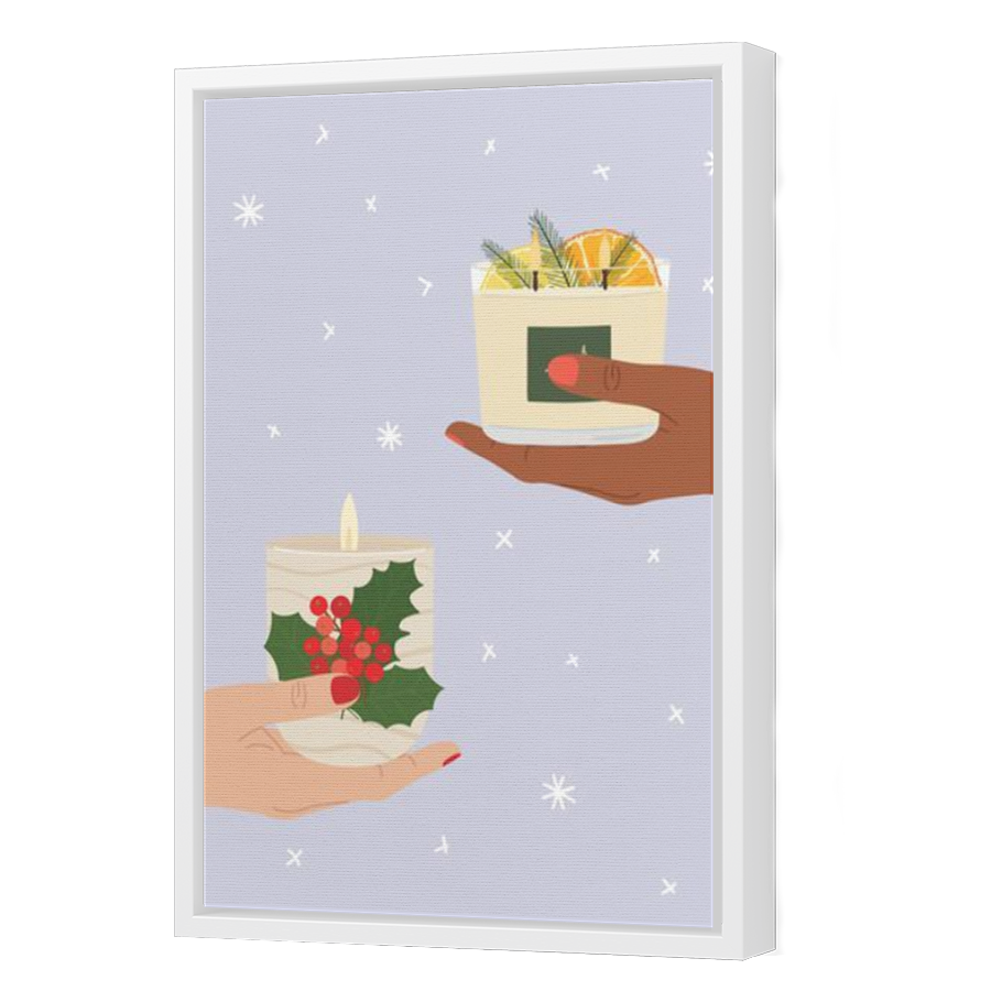 Thumbnail for Canvas - White Floating Frame