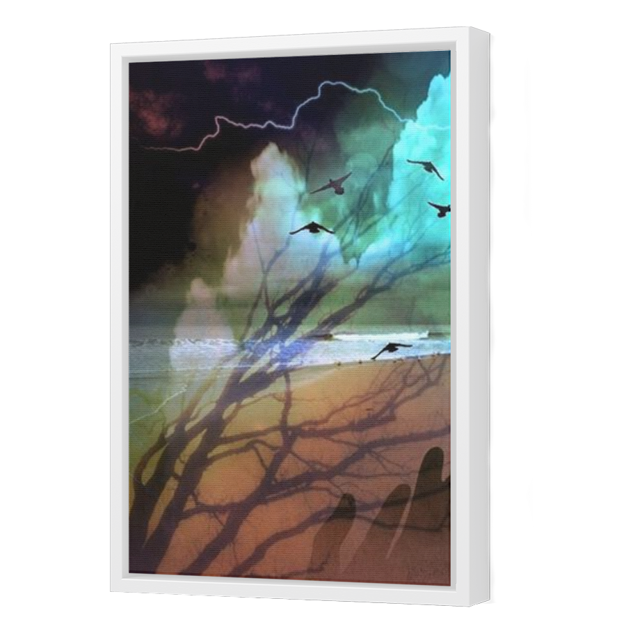Thumbnail for Canvas - White Floating Frame