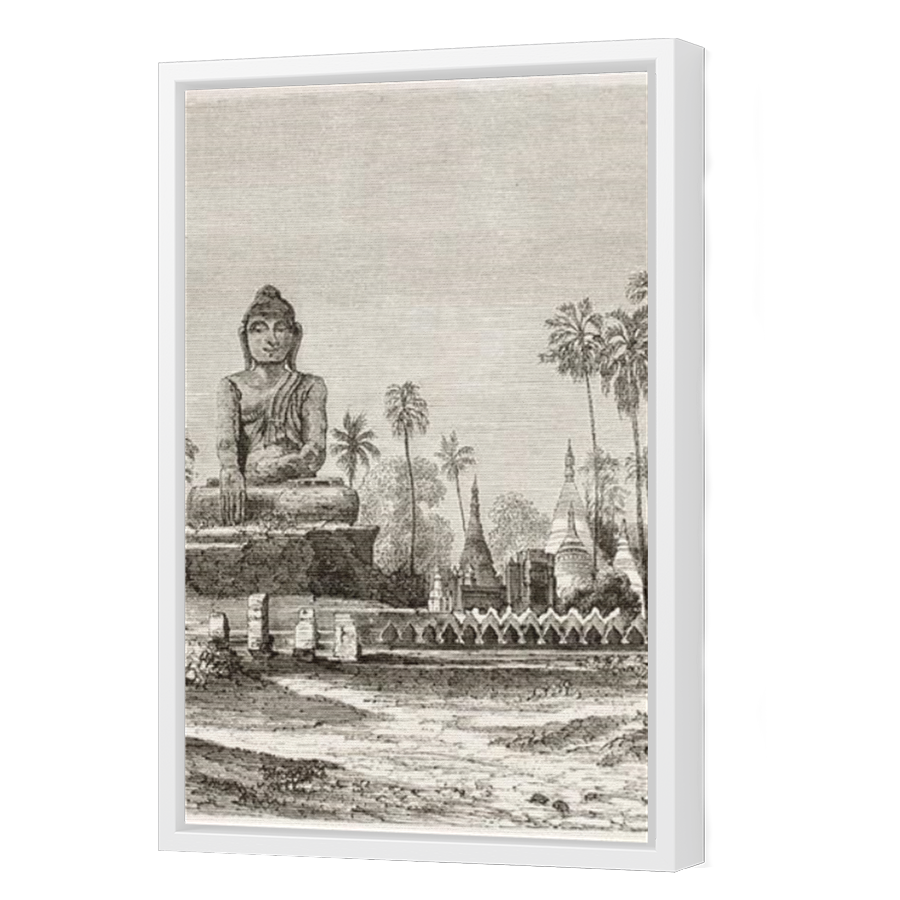 Thumbnail for Canvas - White Floating Frame