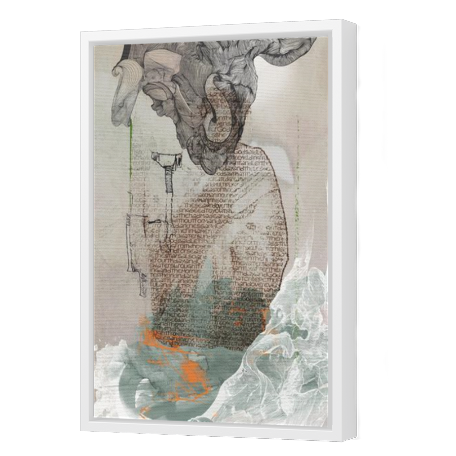 Thumbnail for Canvas - White Floating Frame