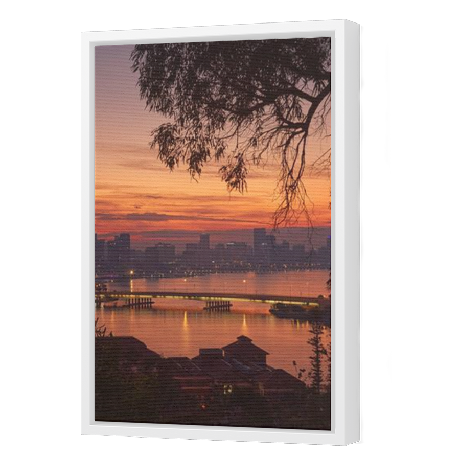 Thumbnail for Canvas - White Floating Frame