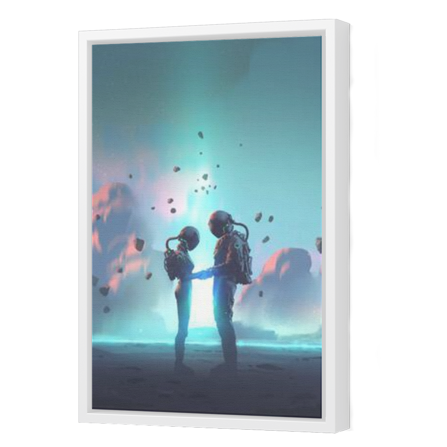 Thumbnail for Canvas - White Floating Frame