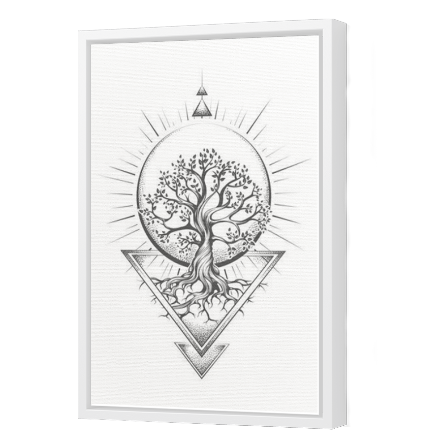 Thumbnail for Canvas - White Floating Frame