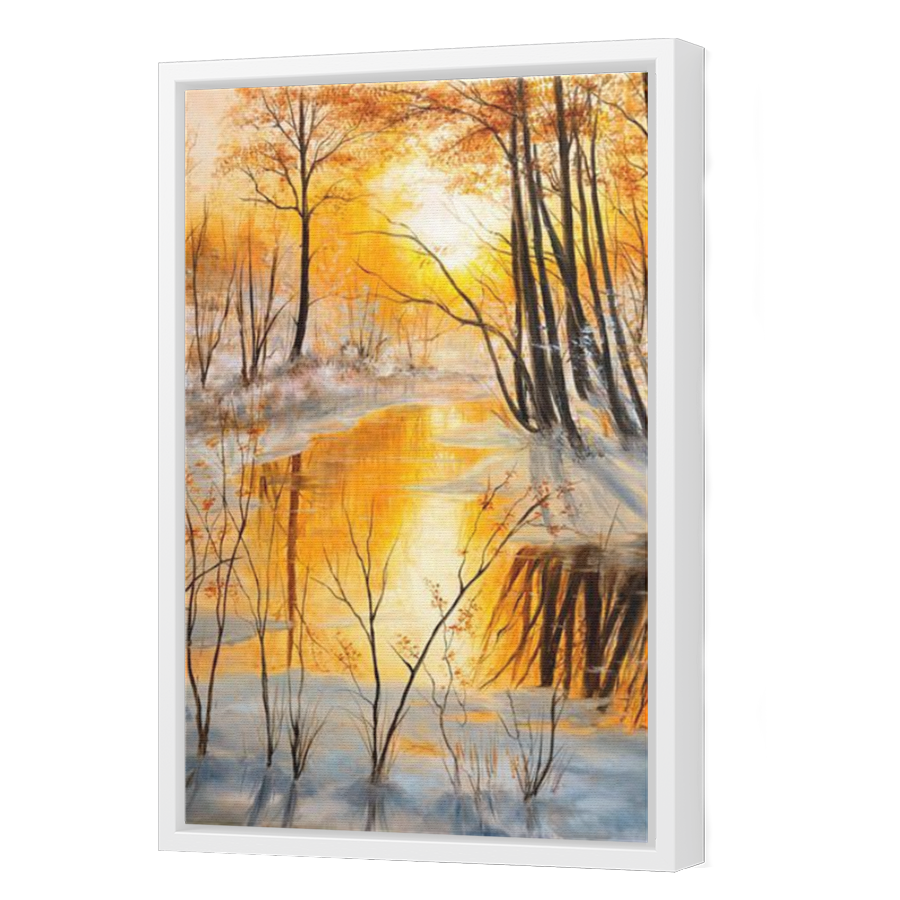 Thumbnail for Canvas - White Floating Frame