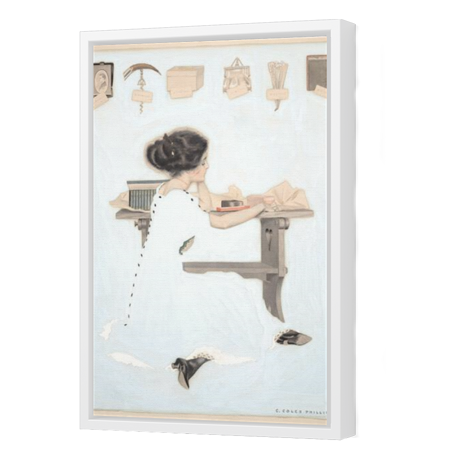 Thumbnail for Canvas - White Floating Frame