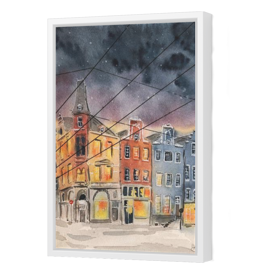 Thumbnail for Canvas - White Floating Frame