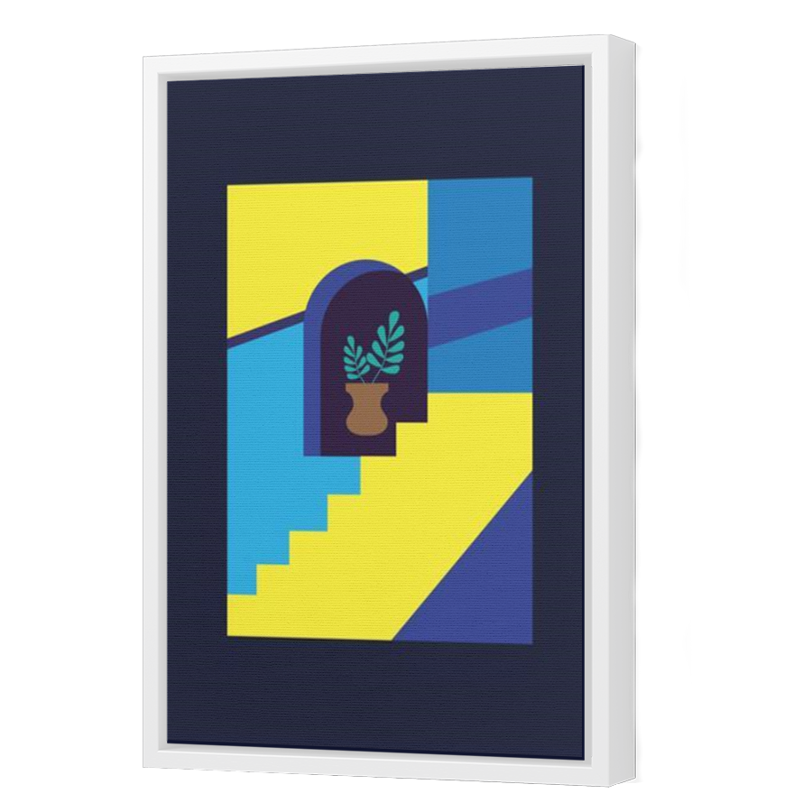 Thumbnail for Canvas - White Floating Frame