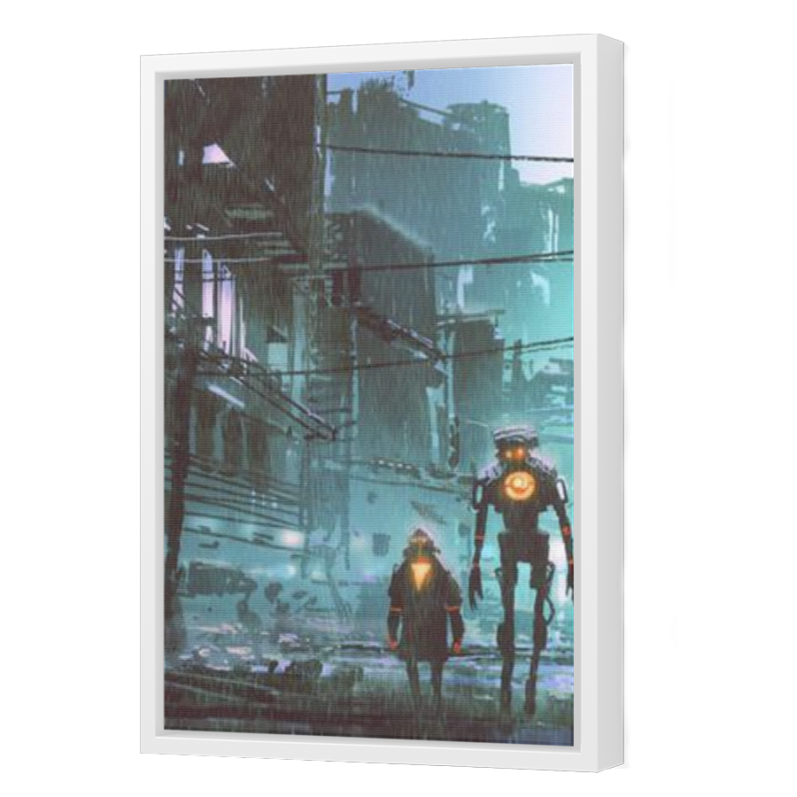 Thumbnail for Canvas - White Floating Frame