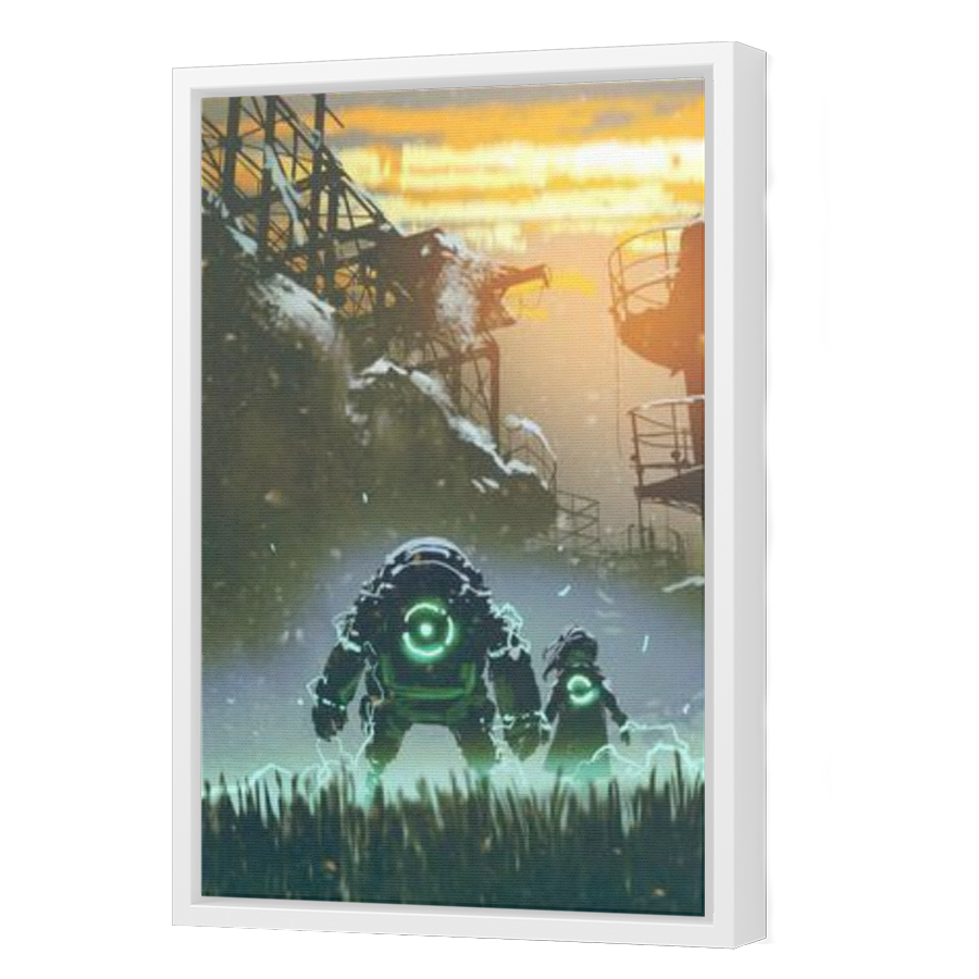 Thumbnail for Canvas - White Floating Frame