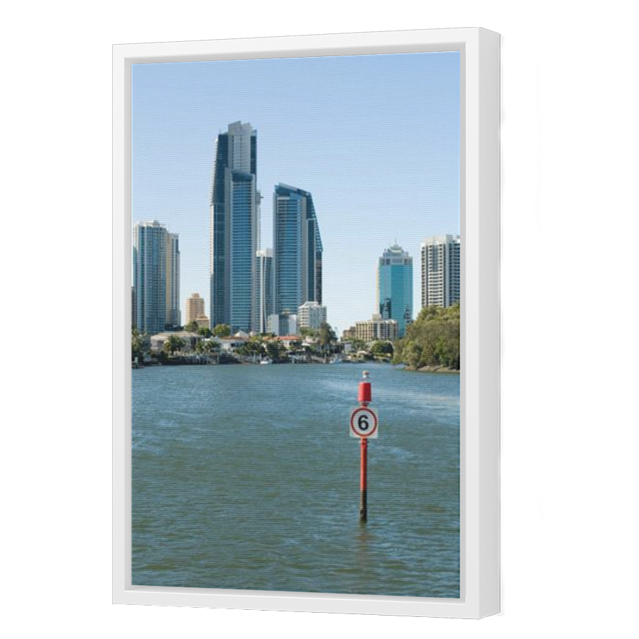 Thumbnail for Canvas - White Floating Frame