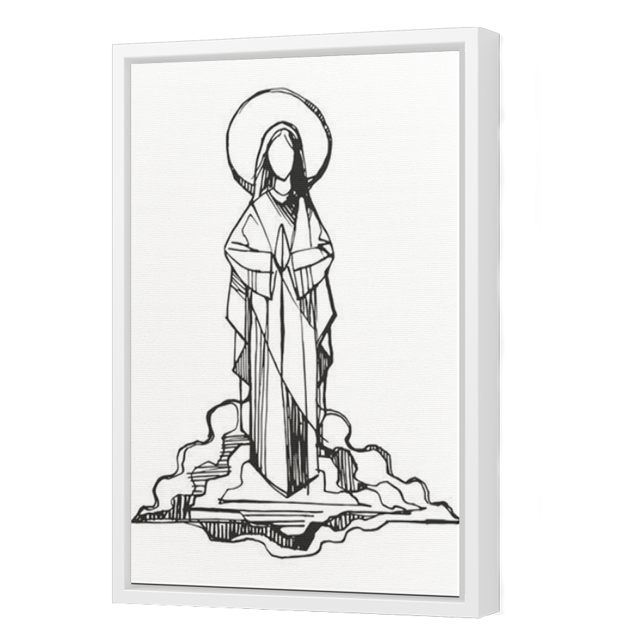 Thumbnail for Canvas - White Floating Frame