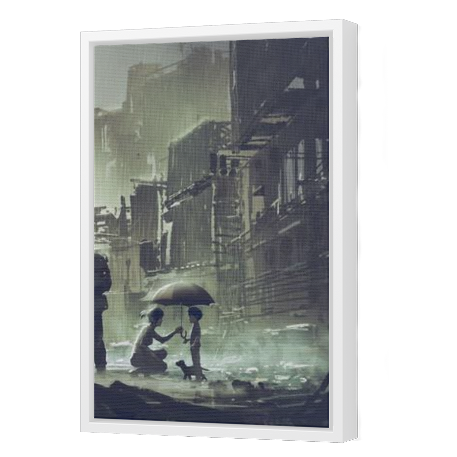 Thumbnail for Canvas - White Floating Frame