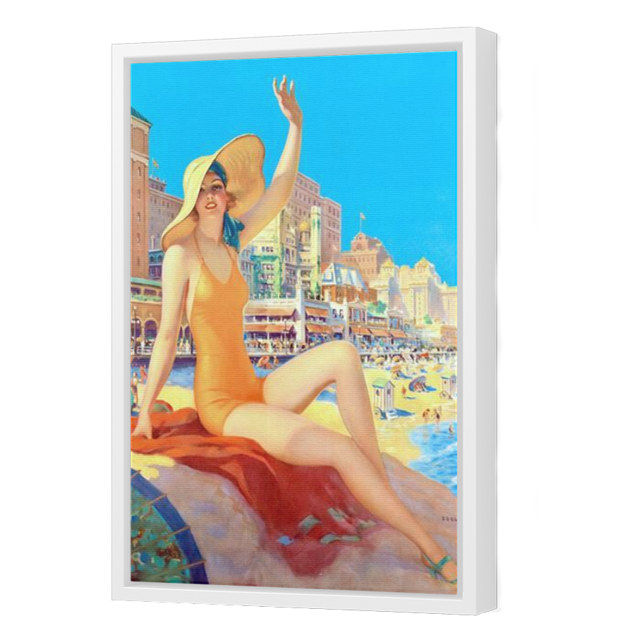 Thumbnail for Canvas - White Floating Frame