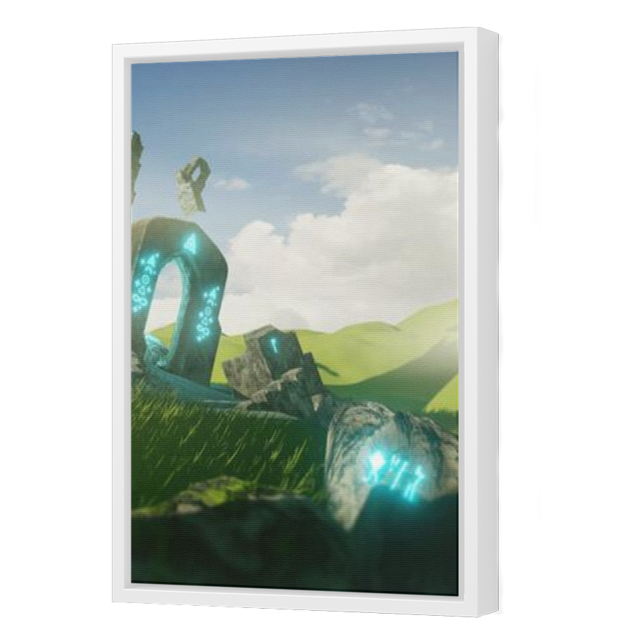 Thumbnail for Canvas - White Floating Frame
