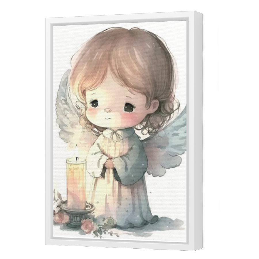 Thumbnail for Canvas - White Floating Frame
