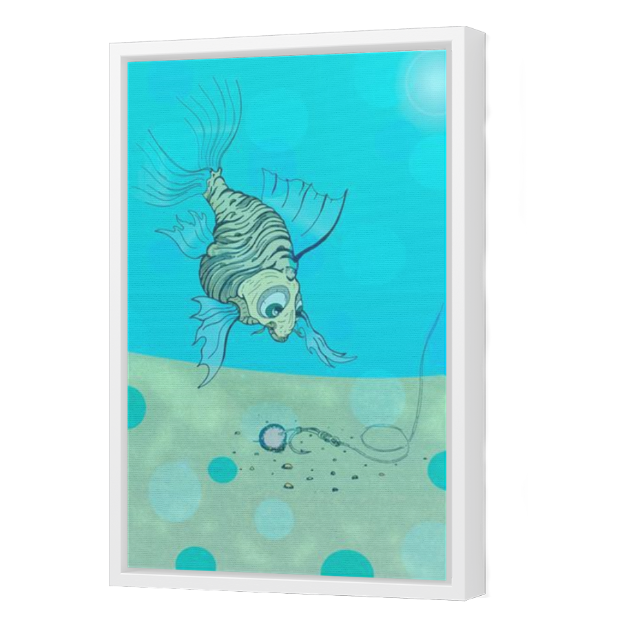 Thumbnail for Canvas - White Floating Frame