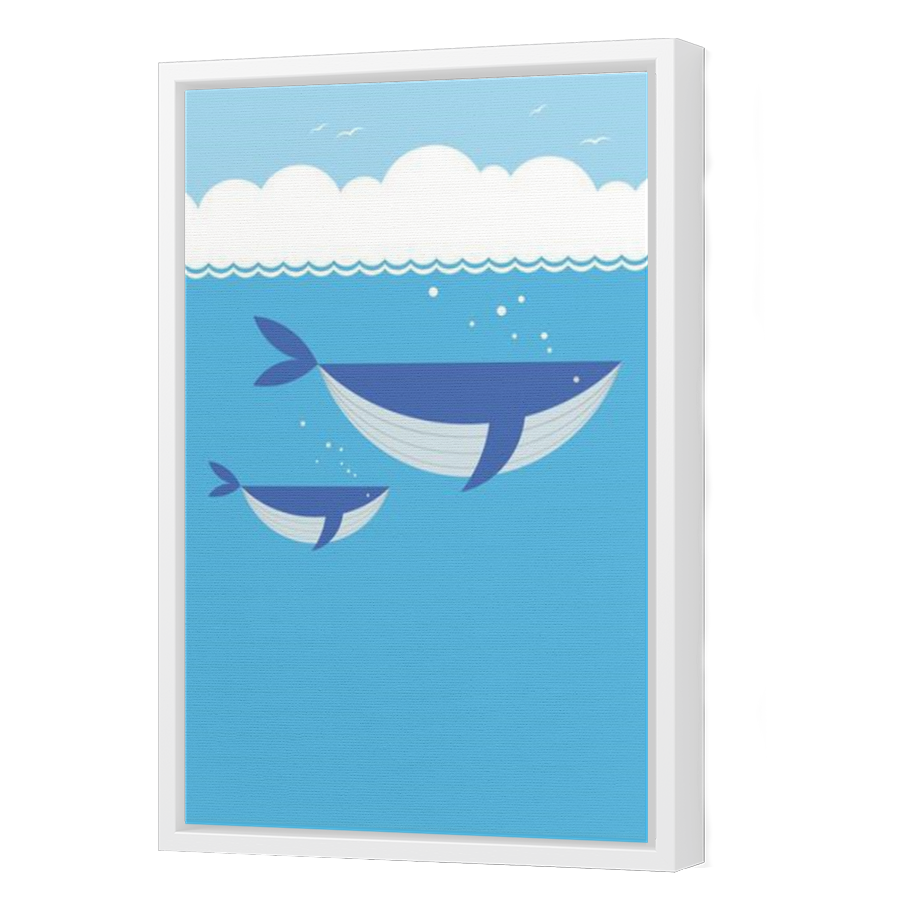 Thumbnail for Canvas - White Floating Frame