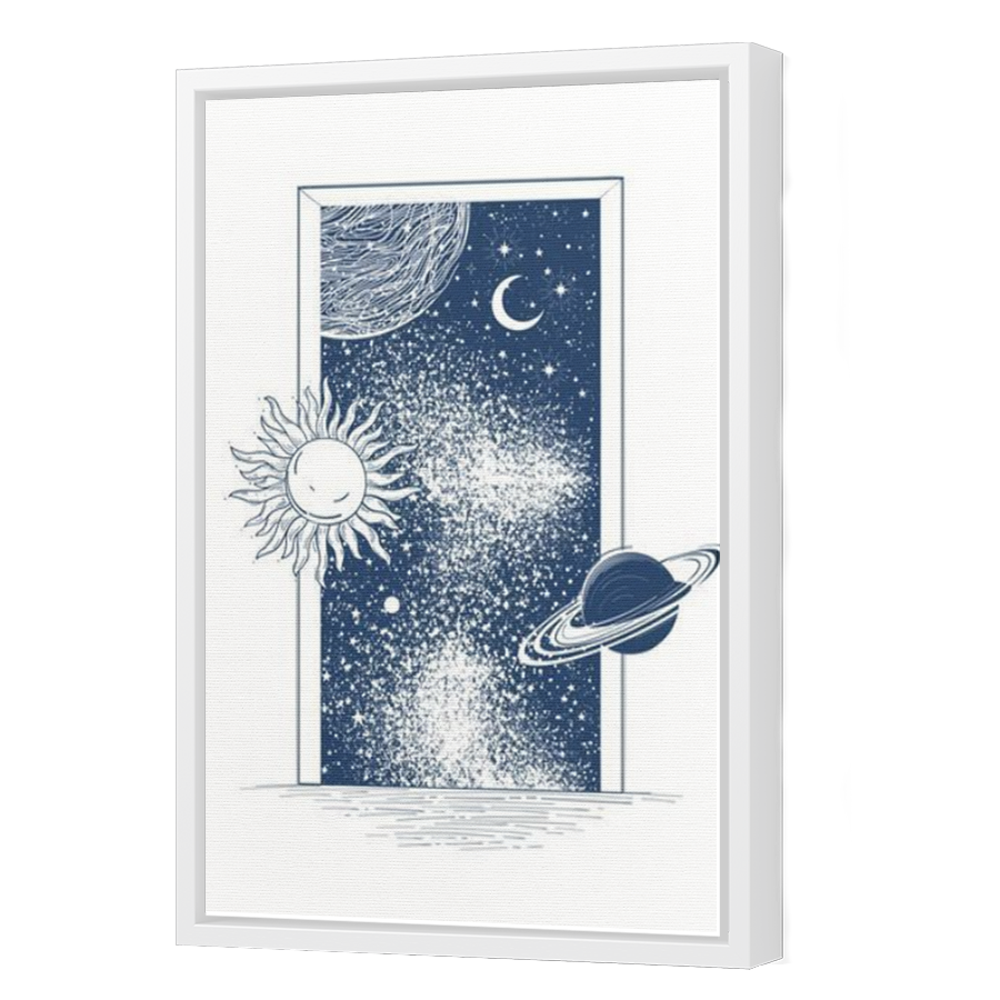 Thumbnail for Canvas - White Floating Frame