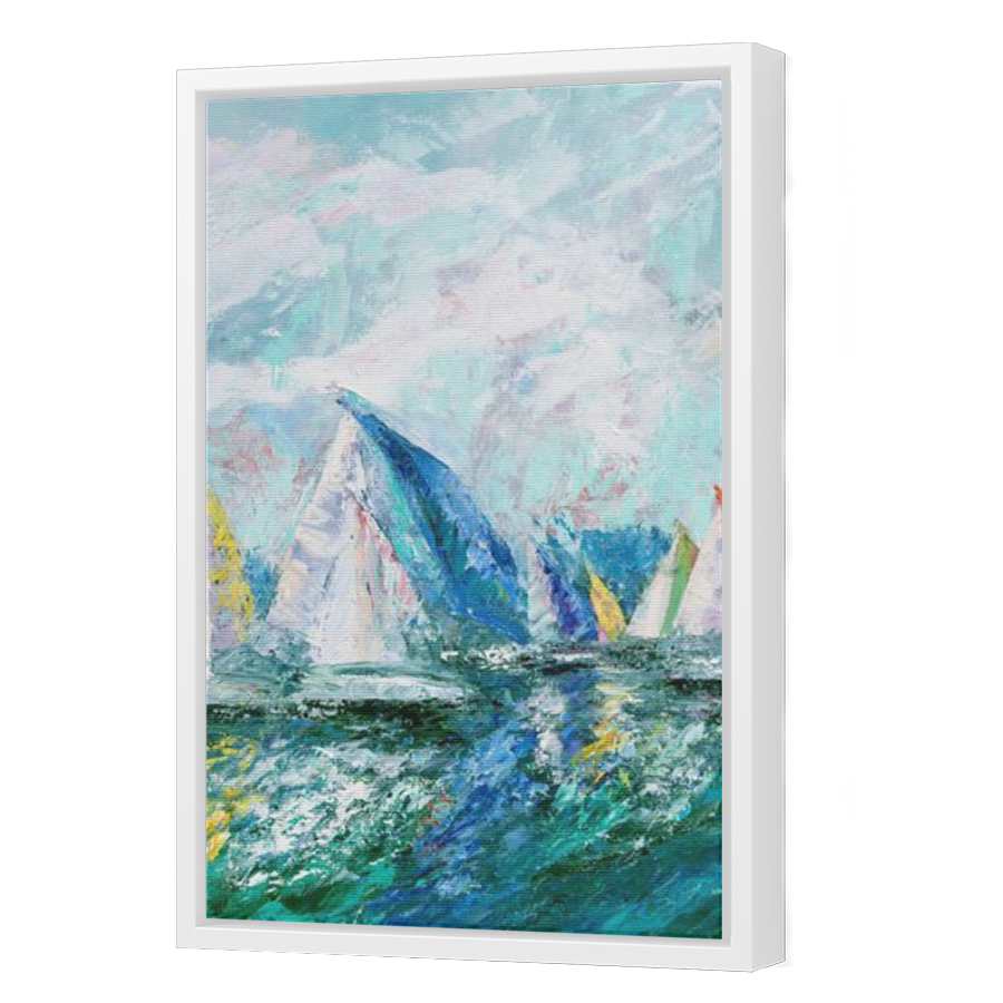 Thumbnail for Canvas - White Floating Frame