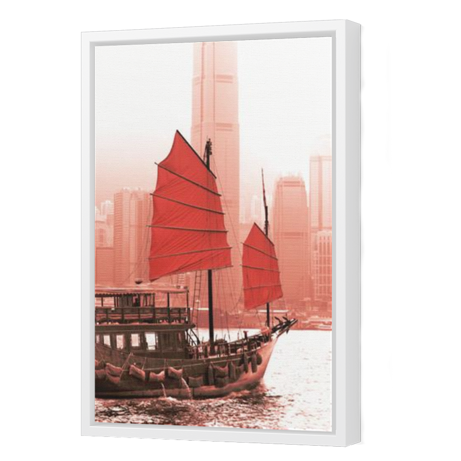Thumbnail for Canvas - White Floating Frame