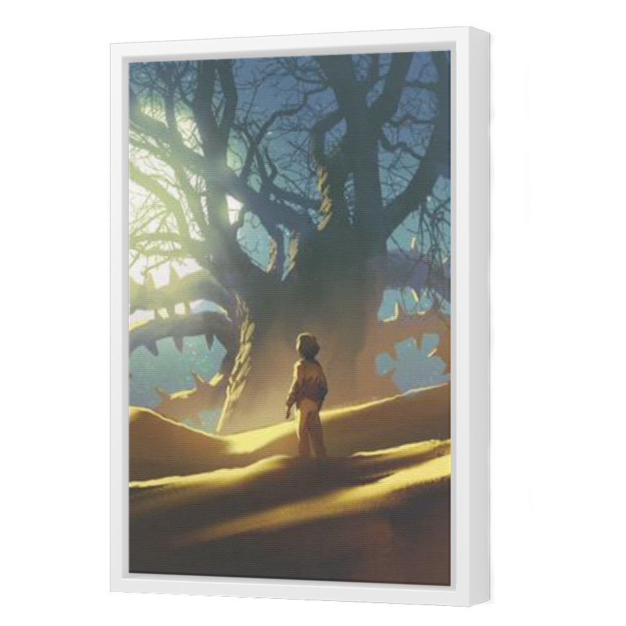 Thumbnail for Canvas - White Floating Frame