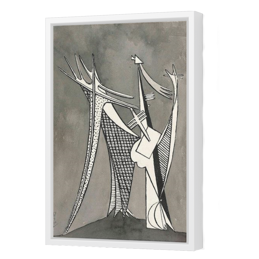 Thumbnail for Canvas - White Floating Frame