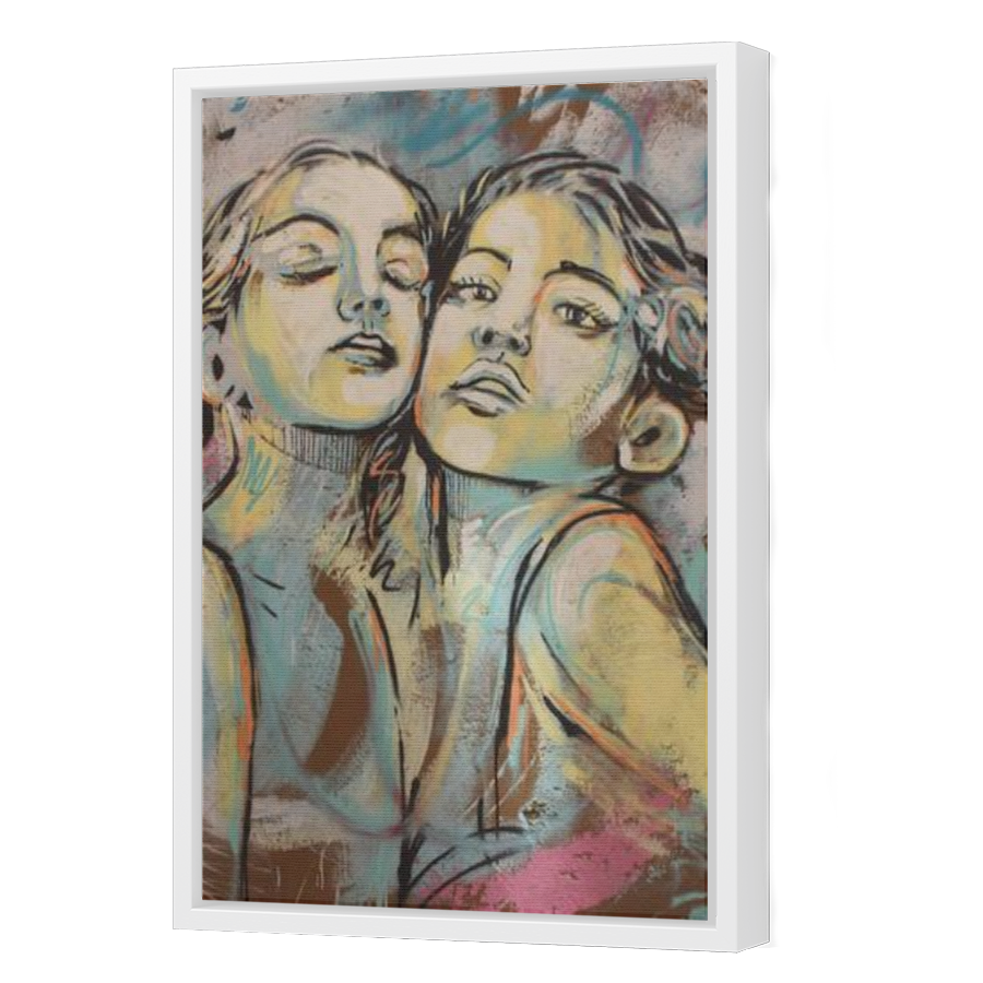Thumbnail for Canvas - White Floating Frame