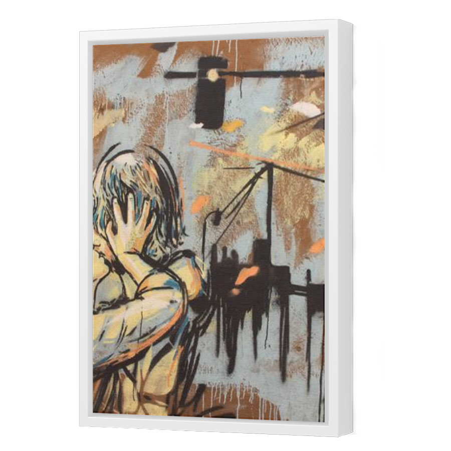 Thumbnail for Canvas - White Floating Frame