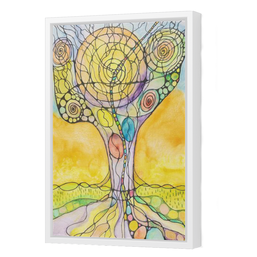 Thumbnail for Canvas - White Floating Frame