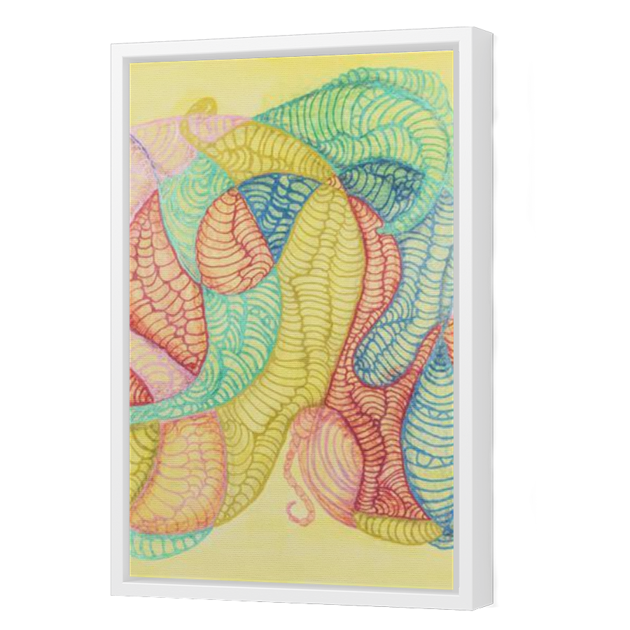 Thumbnail for Canvas - White Floating Frame