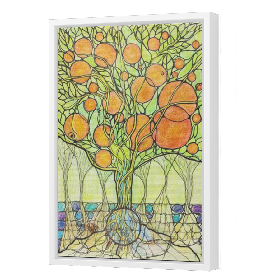 Thumbnail for Canvas - White Floating Frame