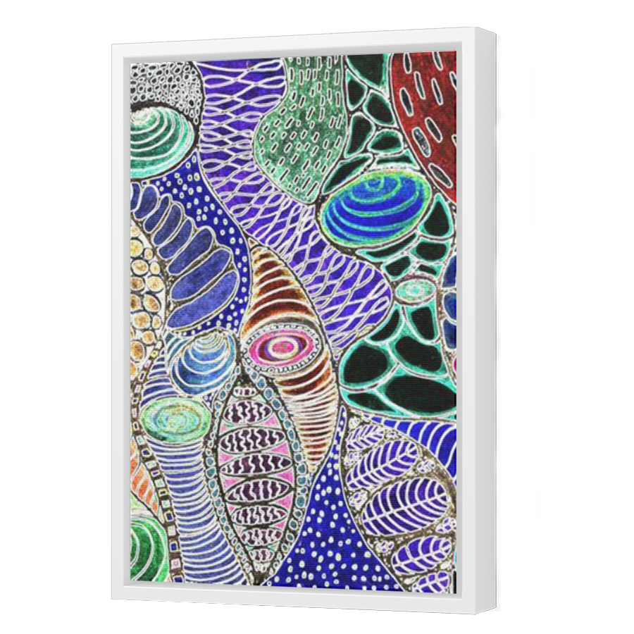 Thumbnail for Canvas - White Floating Frame