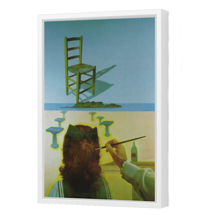 Thumbnail for Canvas - White Floating Frame