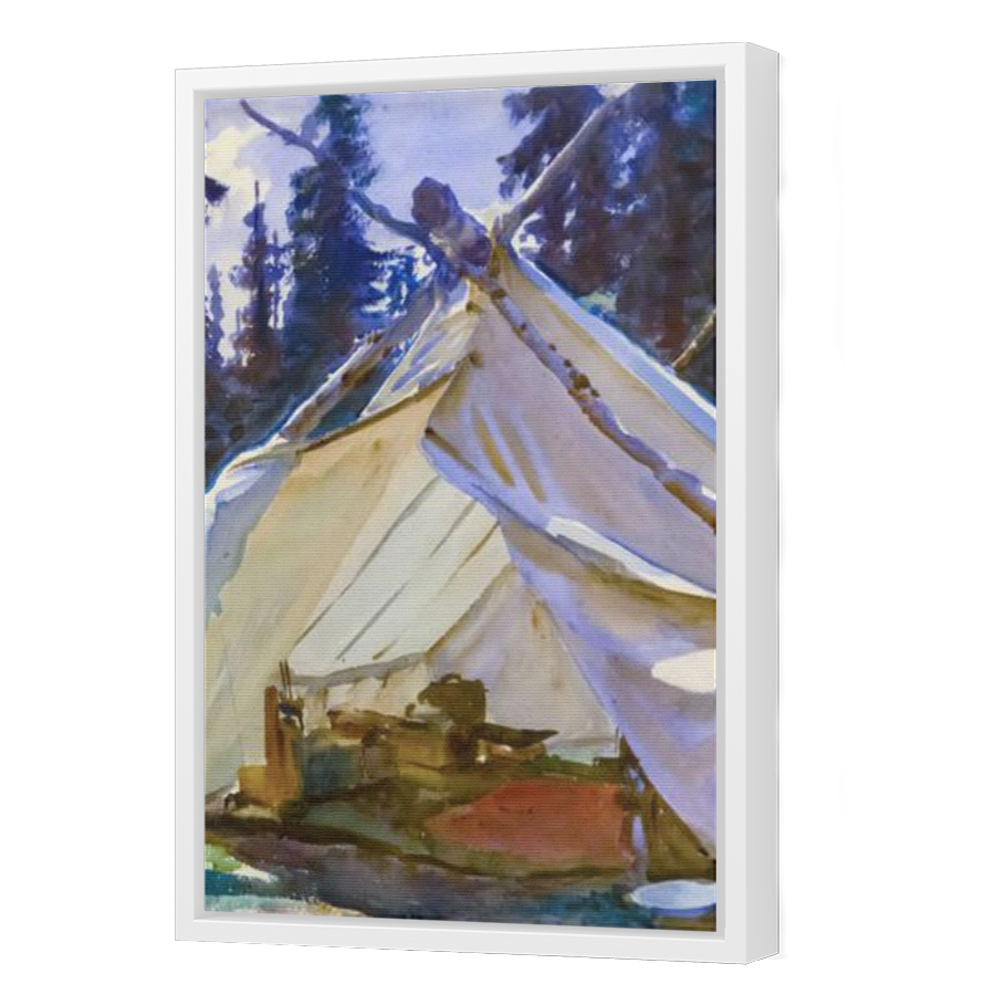 Thumbnail for Canvas - White Floating Frame