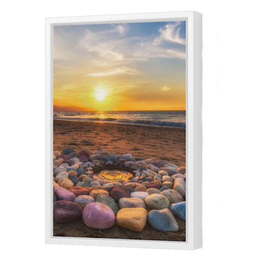 Thumbnail for Canvas - White Floating Frame