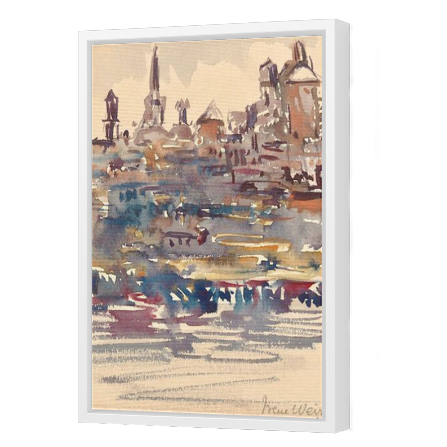 Thumbnail for Canvas - White Floating Frame