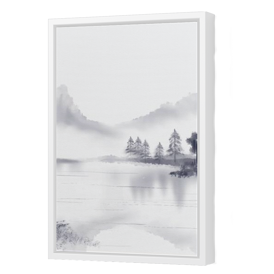 Thumbnail for Canvas - White Floating Frame