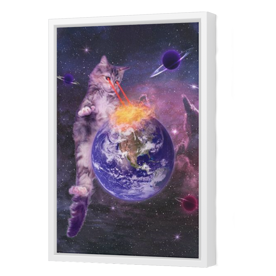 Thumbnail for Canvas - White Floating Frame