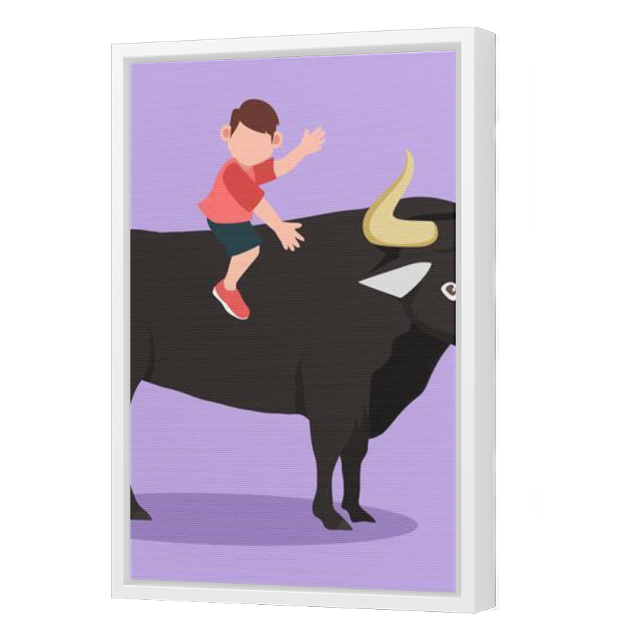 Thumbnail for Canvas - White Floating Frame