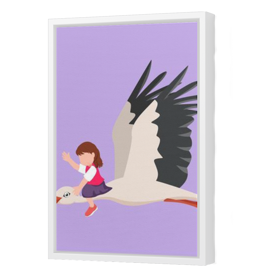 Thumbnail for Canvas - White Floating Frame